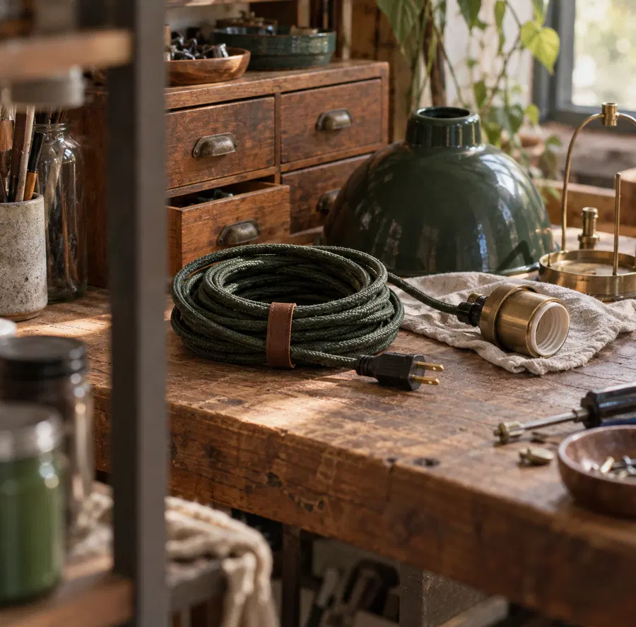 Illustration of repair businesses equipment and workspace